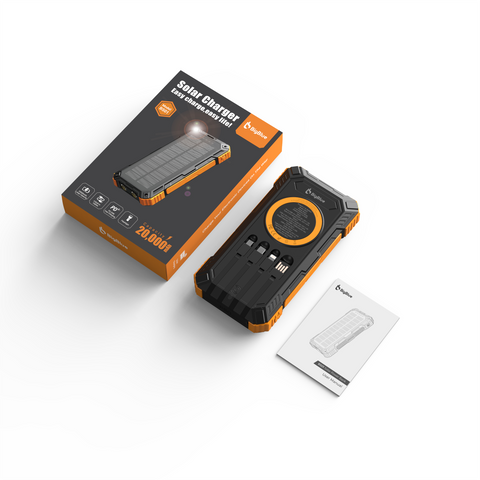 BigBlue Solar Power Bank 20,000mAh